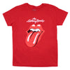 Cracked Logo & Tongue on Red Women's Tee Junior Top