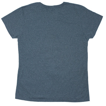 Cracked Logo & Tongue on Dark Heather Gray Women's Tee Womens T-shirt