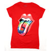 Dyed Tongue on Red Women's Tee Junior Top