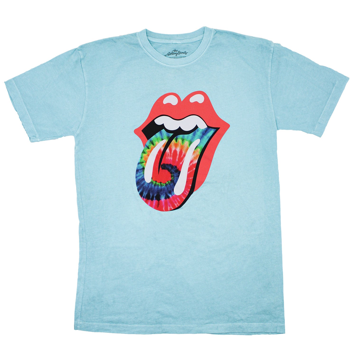 Dyed Tongue on Light Blue Tee T-shirt
