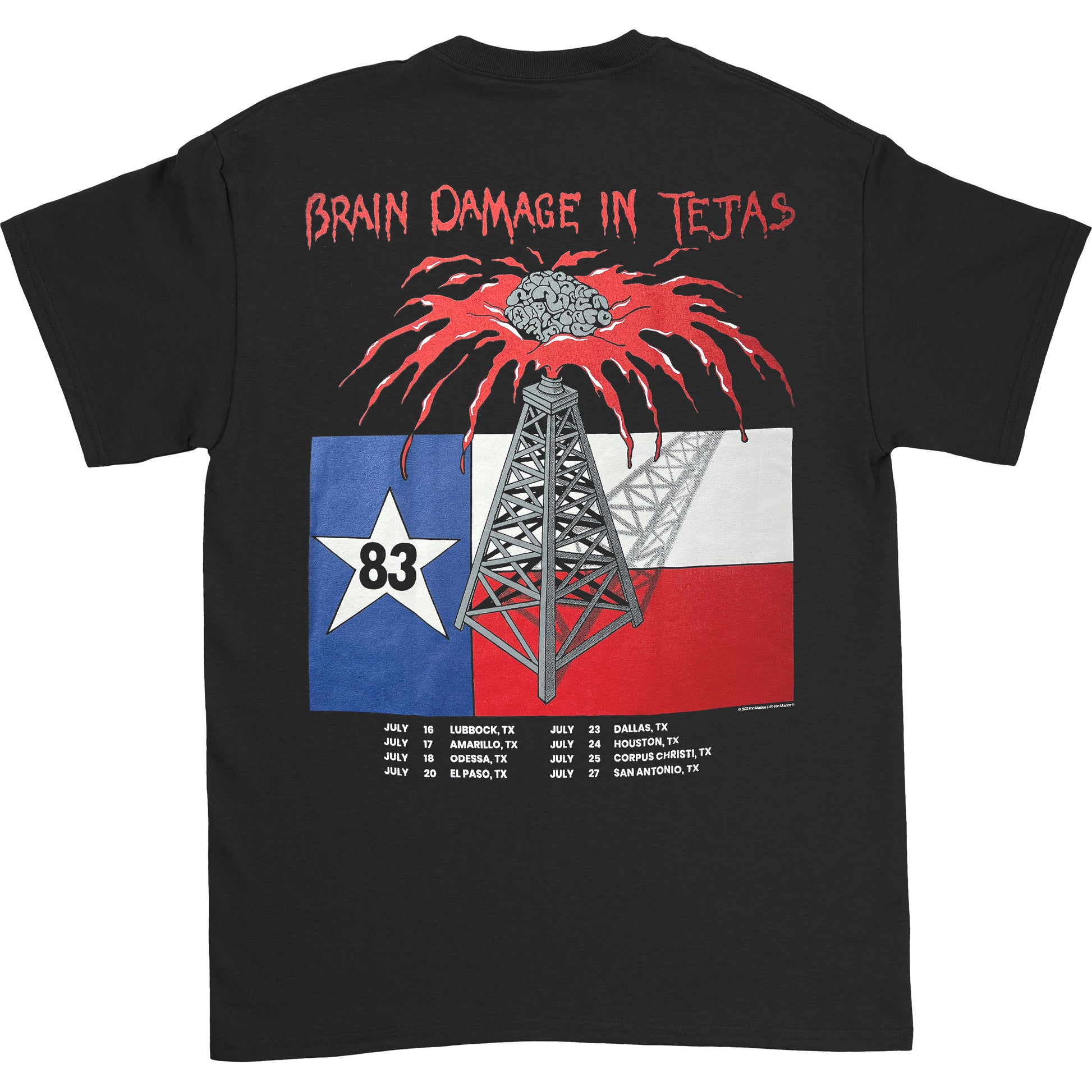 Iron Maiden Trooper Alamo T-shirt Back
