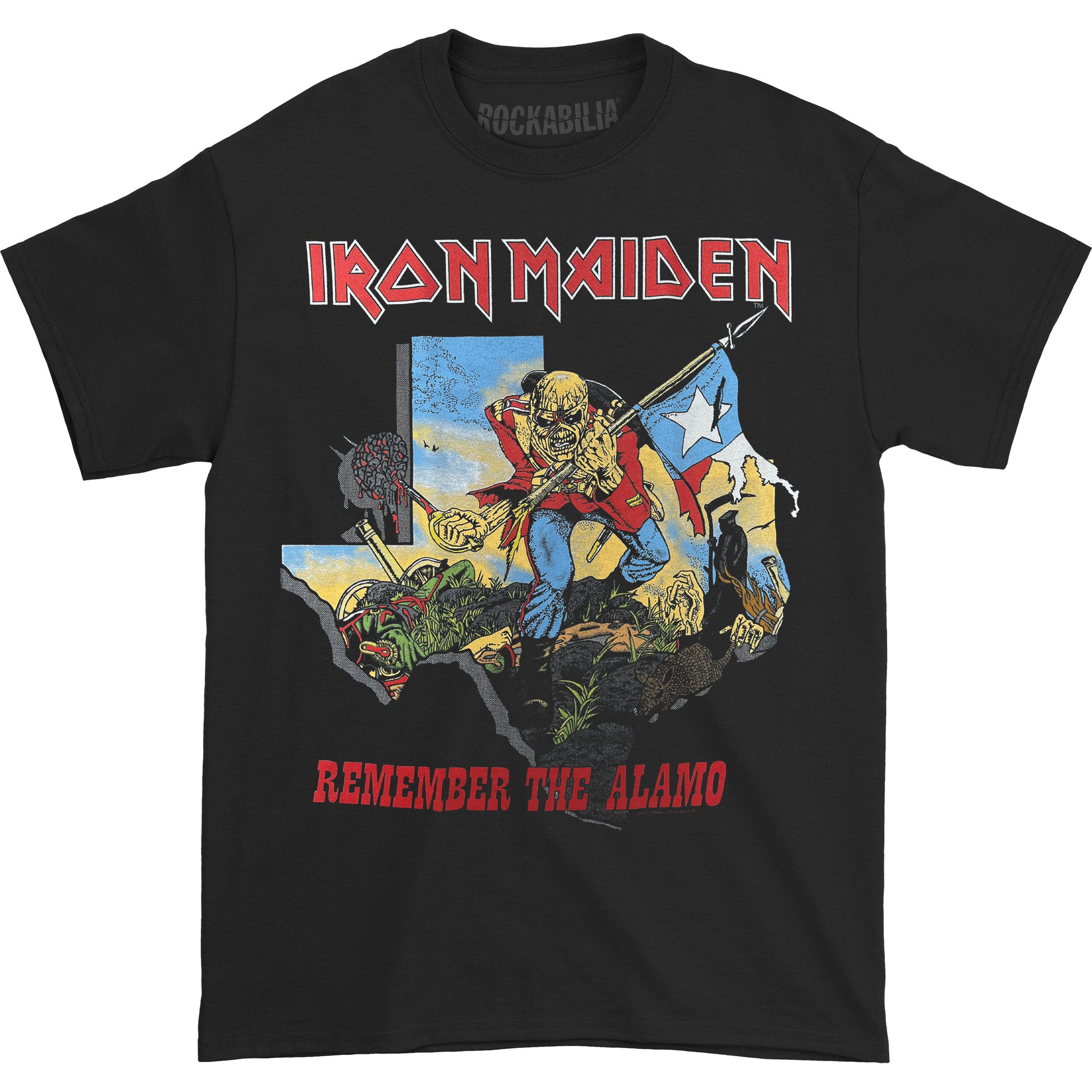 Iron Maiden Trooper Alamo T-shirt Front