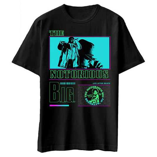 Notorious B.I.G. Life After Death Neon Slim Fit T-shirt Front