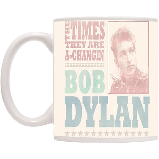Bob Dylan Halftone Coffee Mug Front
