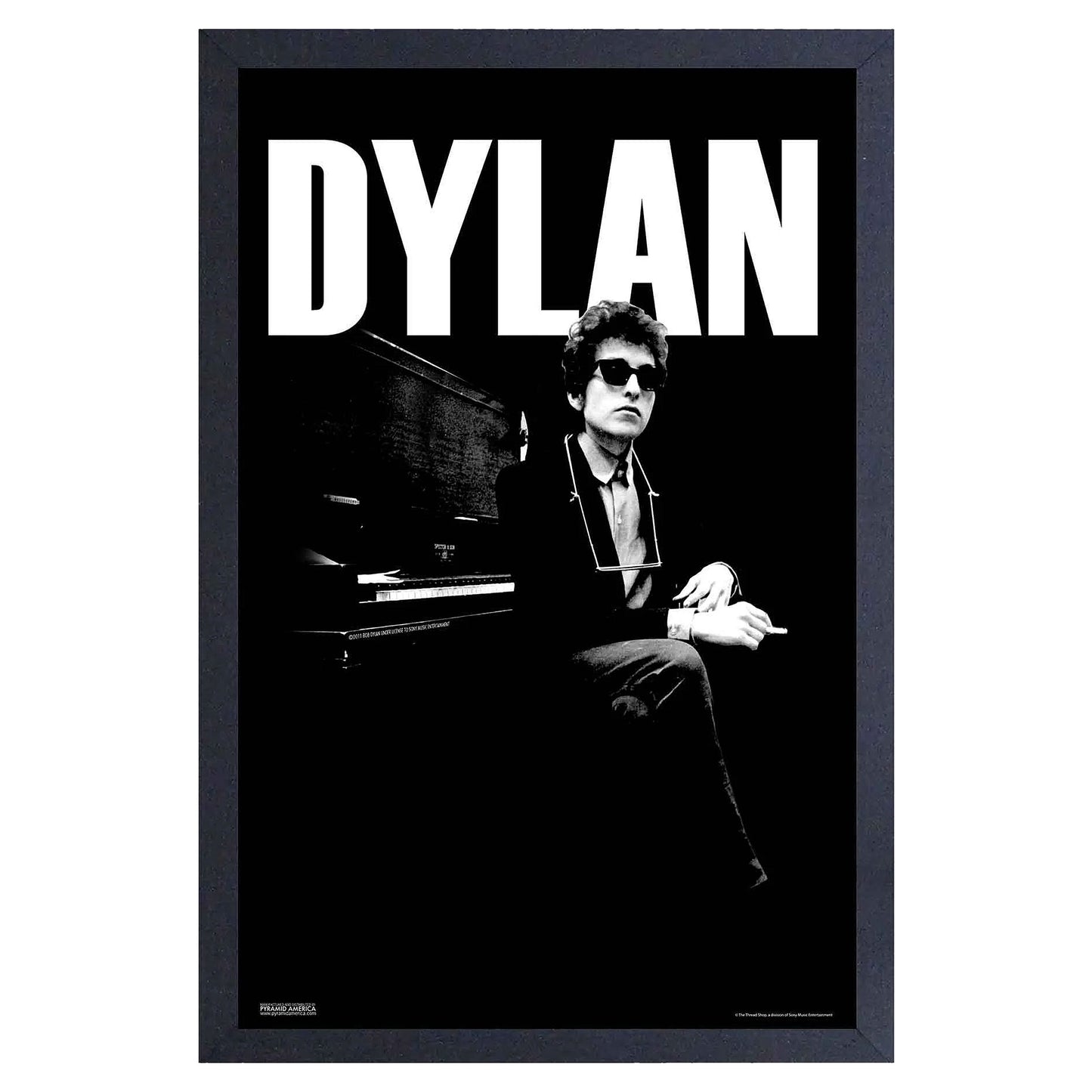 Piano black Framed Wall Art