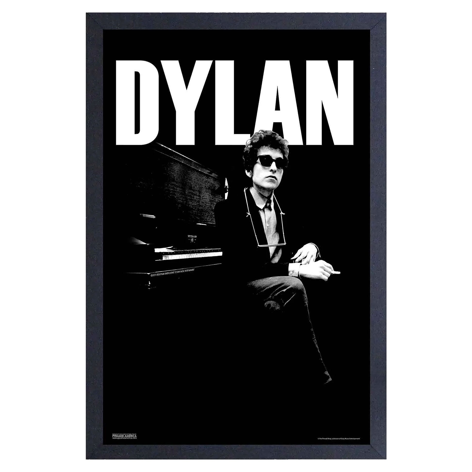 Piano black Framed Wall Art