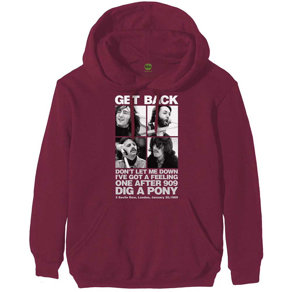 Beatles 3 Savile Row Hooded Sweatshirt Front