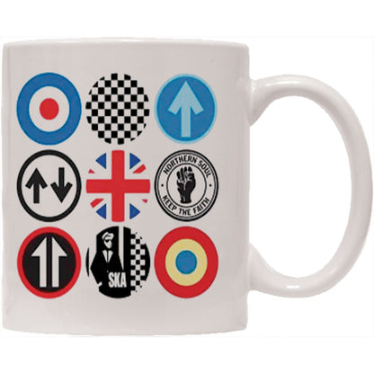 Mod And Ska Icons Coffee Mug Back