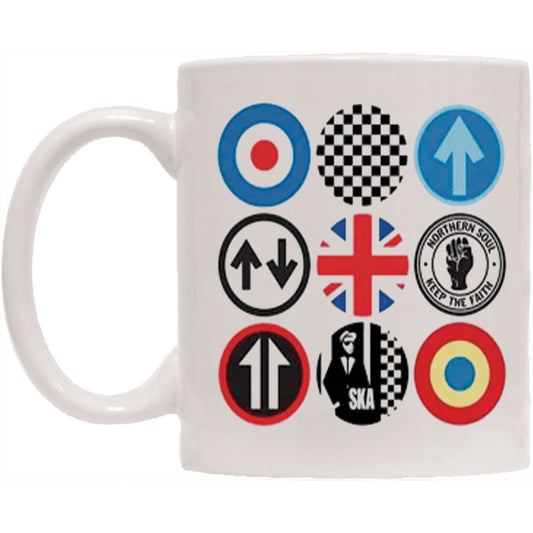 Mod And Ska Icons Coffee Mug Front