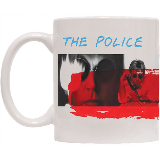 Police Synchronicity - Red Coffee Mug Front