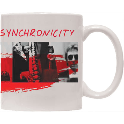 Police Synchronicity - Red Coffee Mug Back