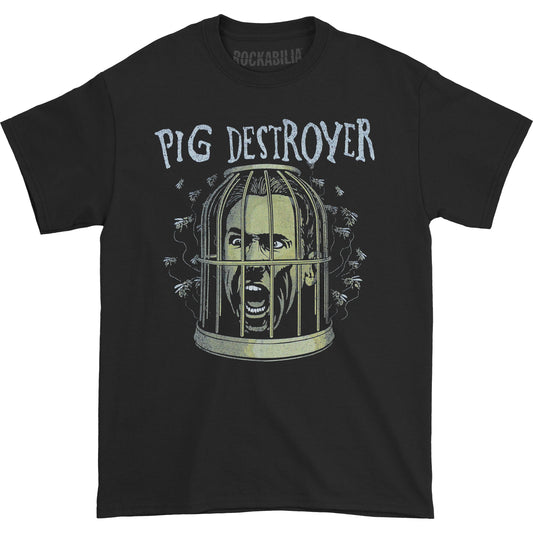 Pig Destroyer Cage Head T-shirt Front