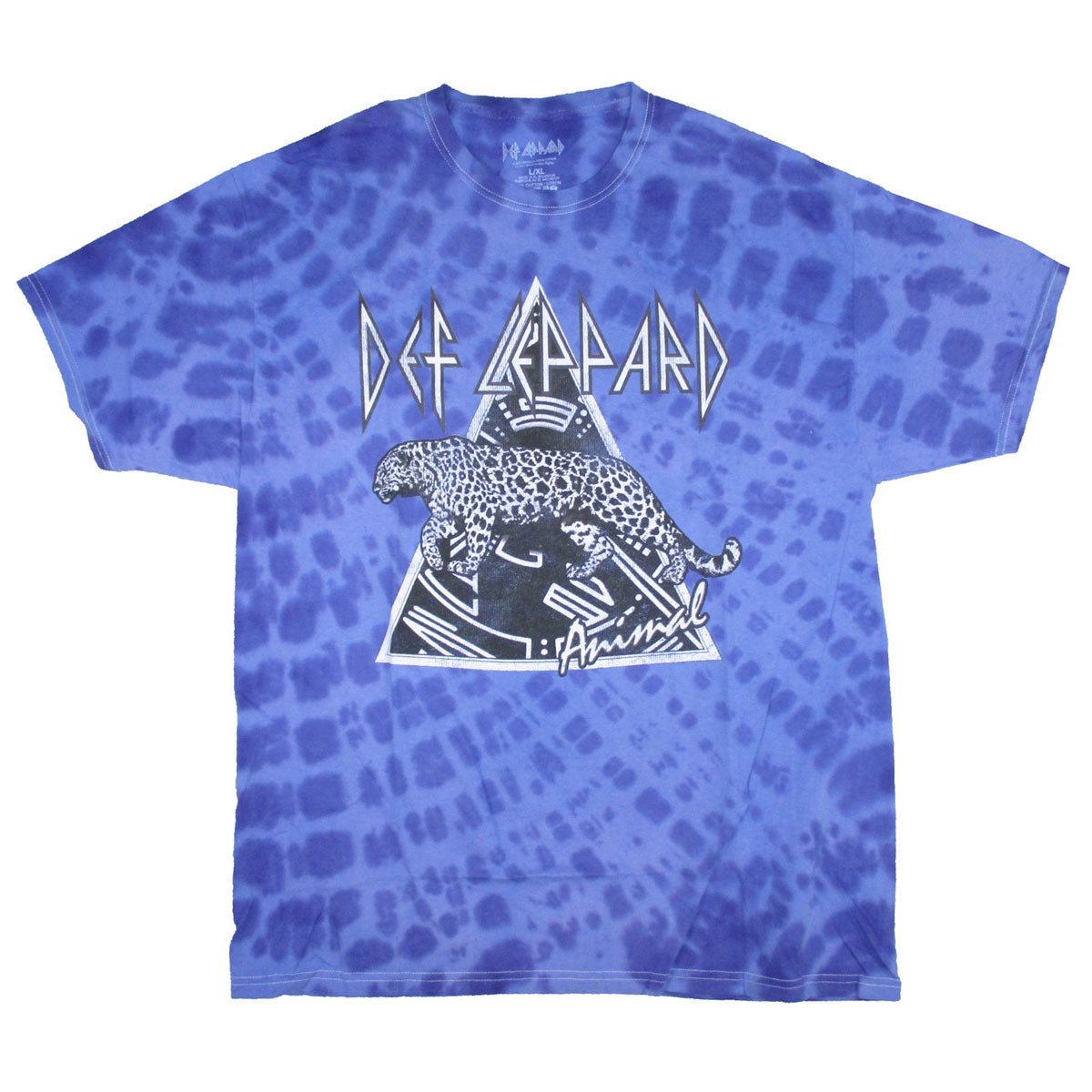 Def Leppard Animal Tie Dye Tee Tie Dye T-shirt Front