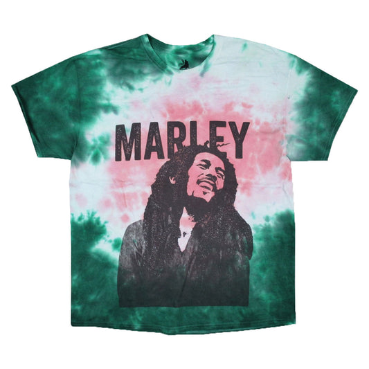 Bob Marley Smile Tie Dye Tee Tie Dye T-shirt Front