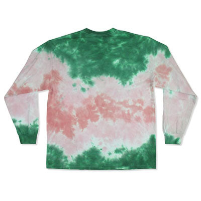 Bob Marley Smile Tie Dyed Long Sleeve Tee Tie Dye  Long Sleeve Back
