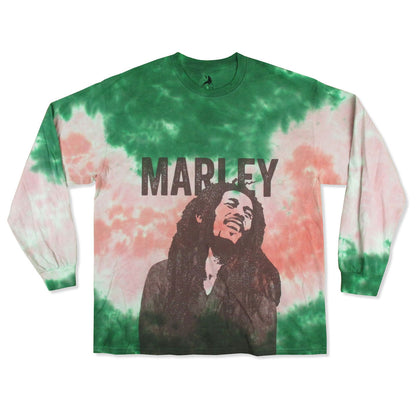 Smile Tie Dyed Long Sleeve Tee Tie Dye  Long Sleeve