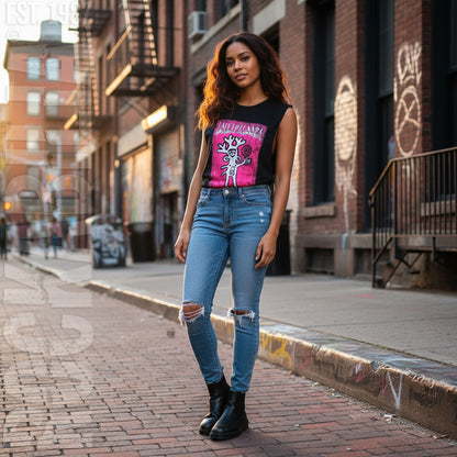 Pink Background Tank Top Womens Tank
