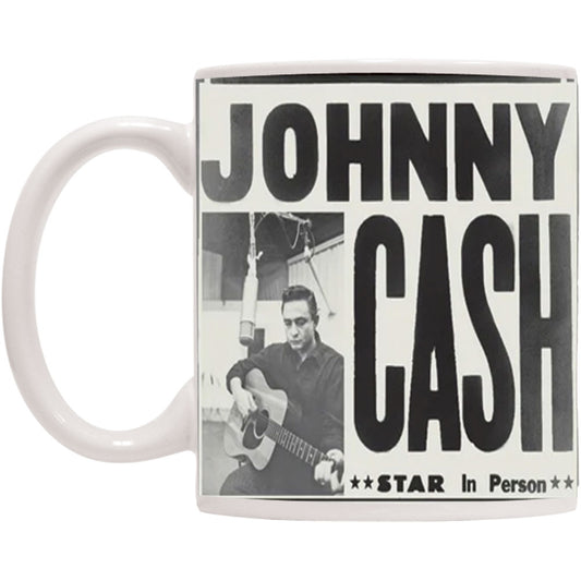 Johnny Cash Star in Person Coffee Mug Front