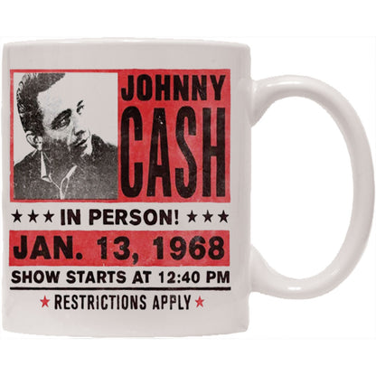 Johnny Cash Live from Folsom State Coffee Mug Back