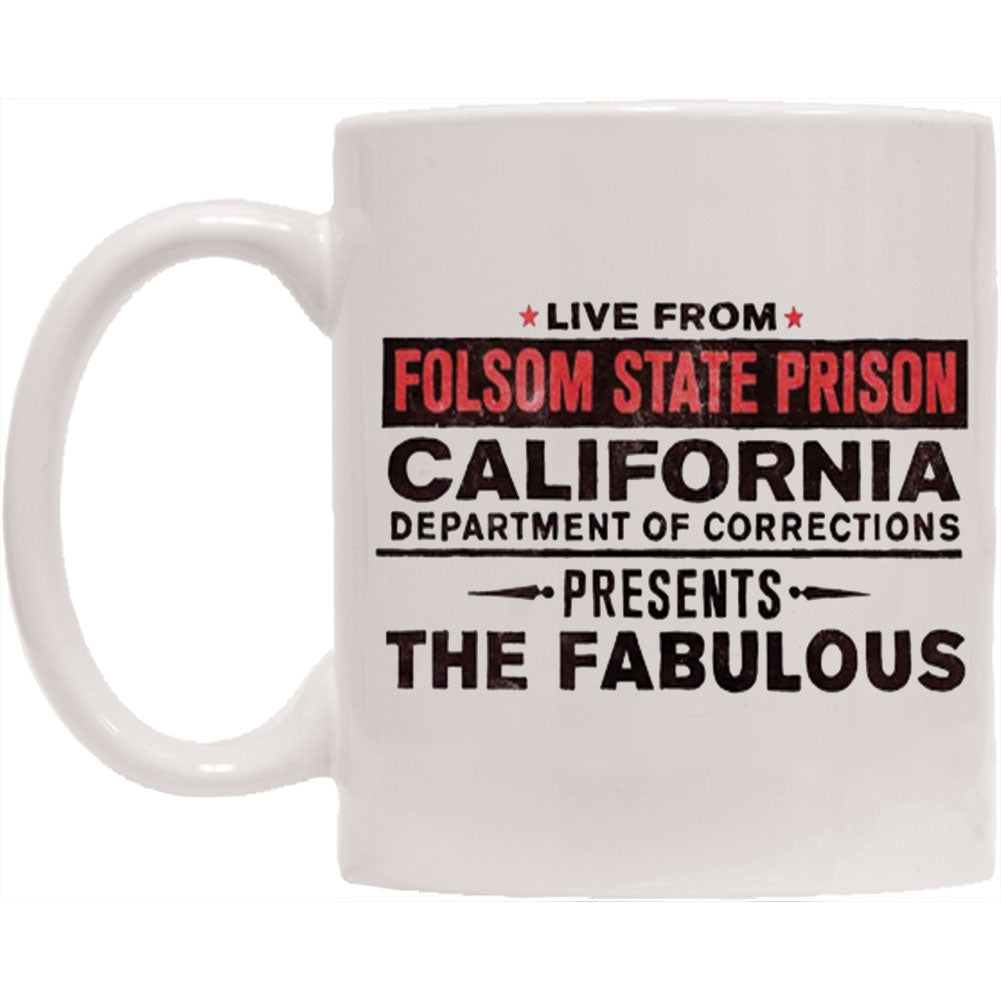 Johnny Cash Live from Folsom State Coffee Mug Front