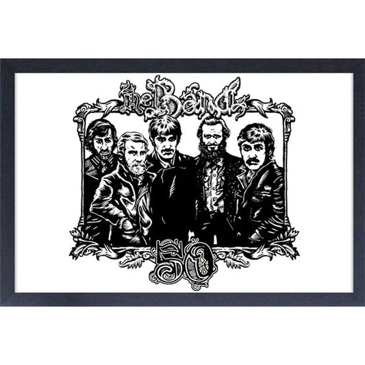 50th Sketch Framed Wall Art