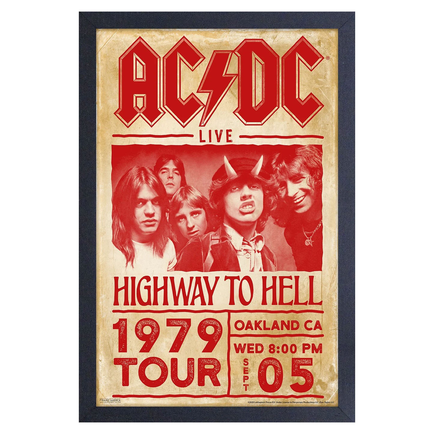 Highway to Hell Tour Framed Wall Art