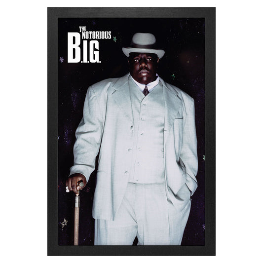 White Suit Framed Wall Art