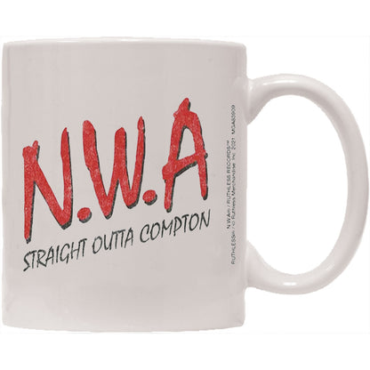 N.W.A. Straight Outta Compton-White Coffee Mug Back