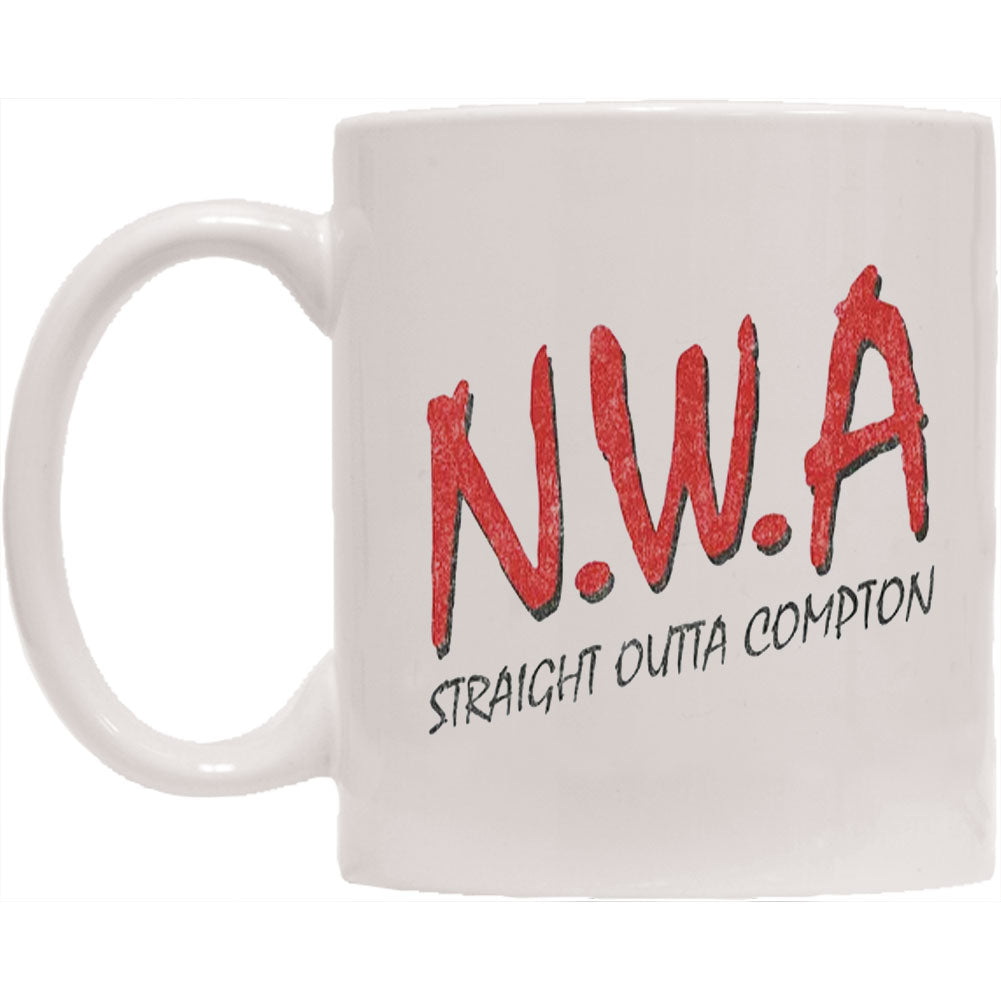 N.W.A. Straight Outta Compton-White Coffee Mug Front