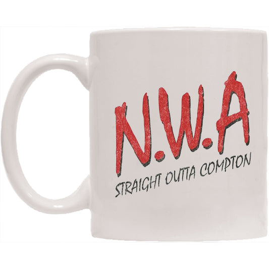 N.W.A. Straight Outta Compton-White Coffee Mug Front