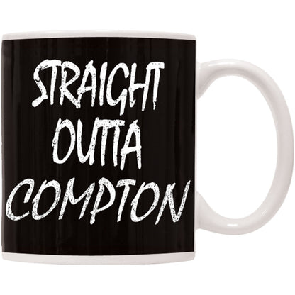 N.W.A. Straight Outta Compton-Black Coffee Mug Back