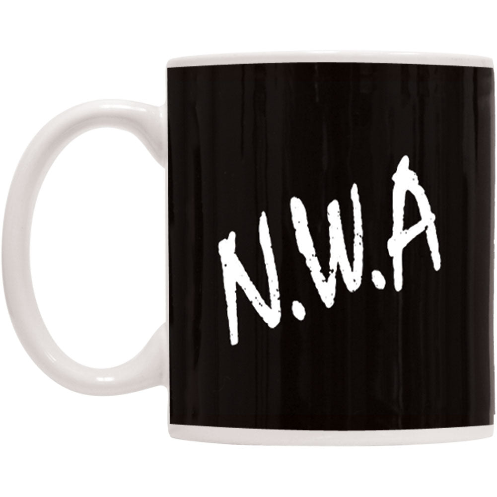 N.W.A. Straight Outta Compton-Black Coffee Mug Front