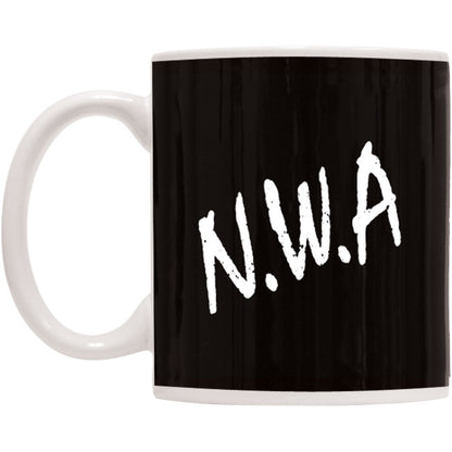N.W.A. Straight Outta Compton-Black Coffee Mug Front