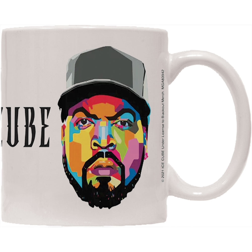 Ice Cube Face Coffee Mug Back