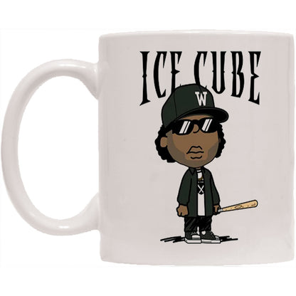 Ice Cube Cartoon Coffee Mug Front
