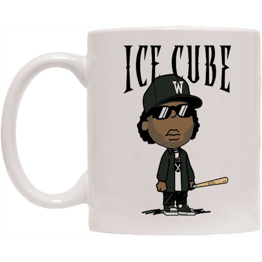Ice Cube Cartoon Coffee Mug Front