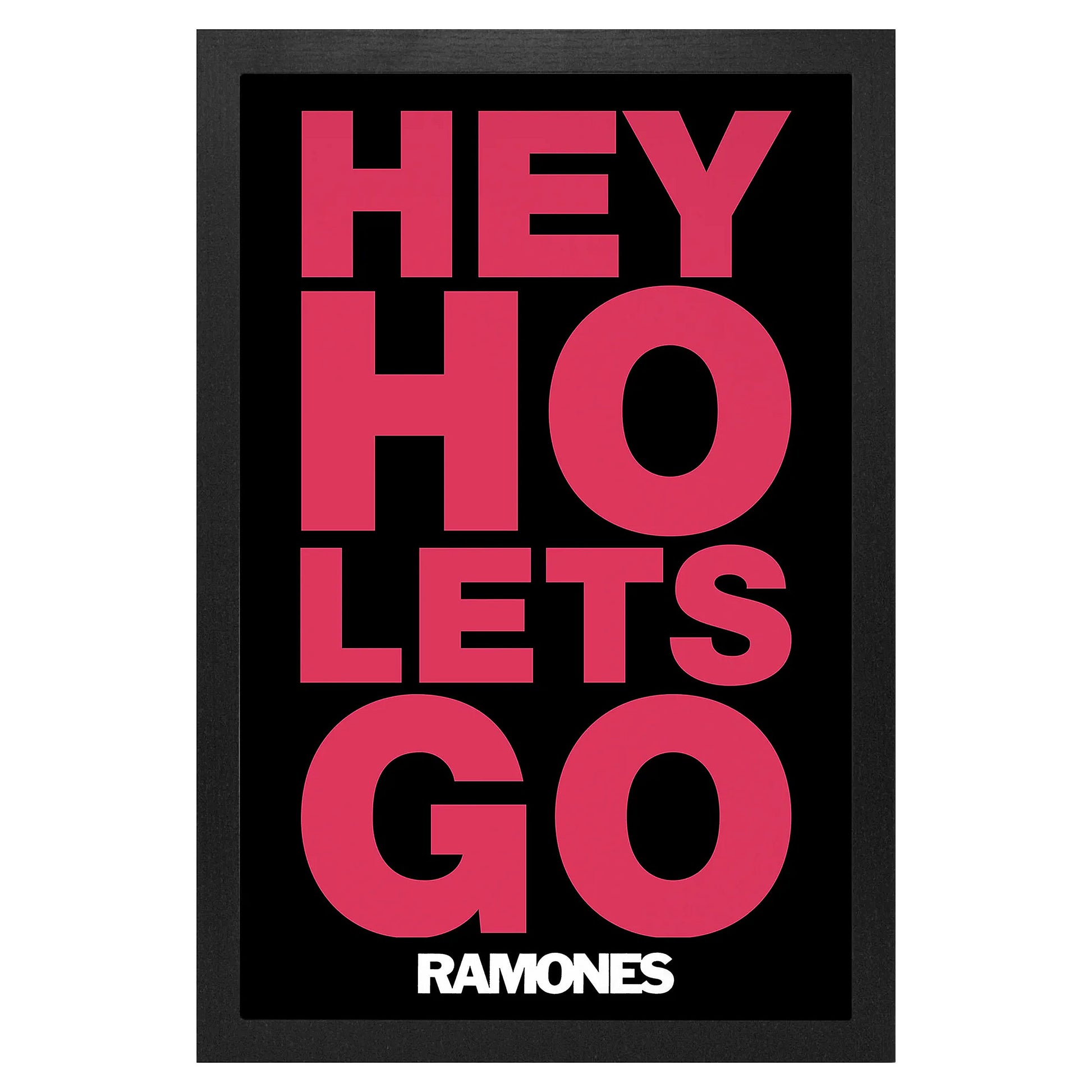 Hey Ho Let's Go! Framed Wall Art