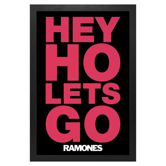 Hey Ho Let's Go! Framed Wall Art