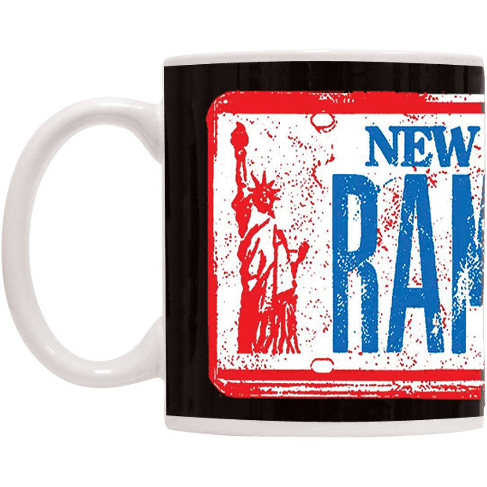 Ramones NY License Plate Coffee Mug Front
