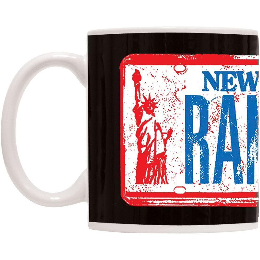 Ramones NY License Plate Coffee Mug Front