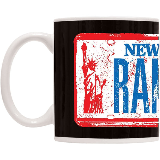 Ramones NY License Plate Coffee Mug Front