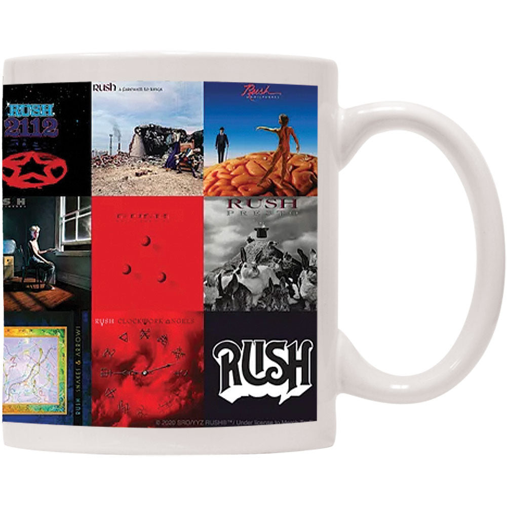 Rush Album Covers Coffee Mug Back