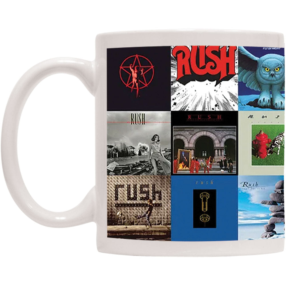 Rush Album Covers Coffee Mug Front