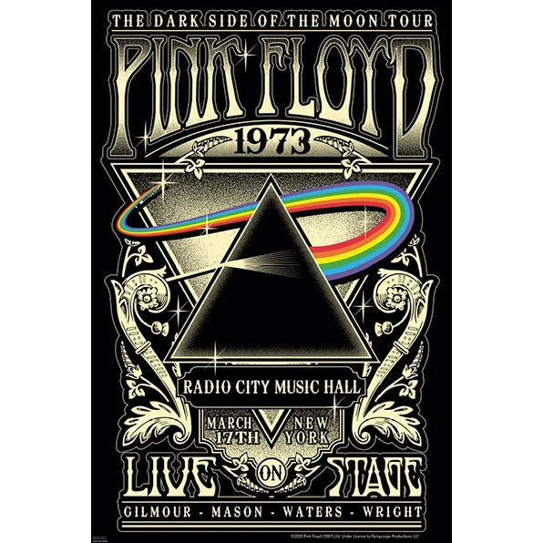 Pink Floyd Carnegie Hall '72 Domestic Poster Front