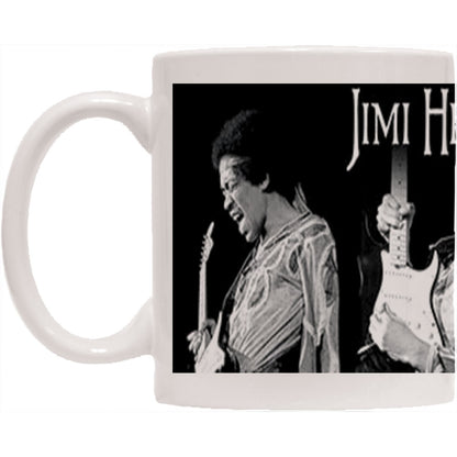 Jimi Hendrix Triptych Coffee Mug Front