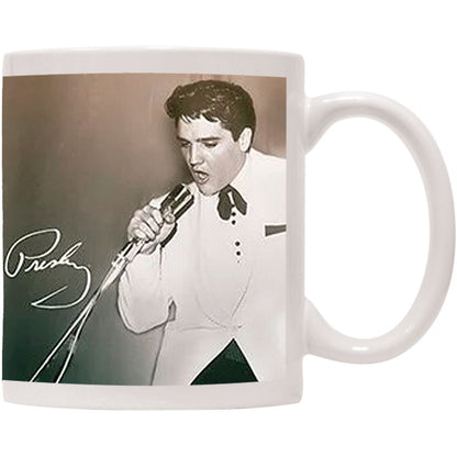 Elvis Presley Concert Coffee Mug Back