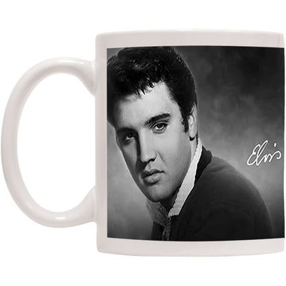 Elvis Presley The King Coffee Mug Front