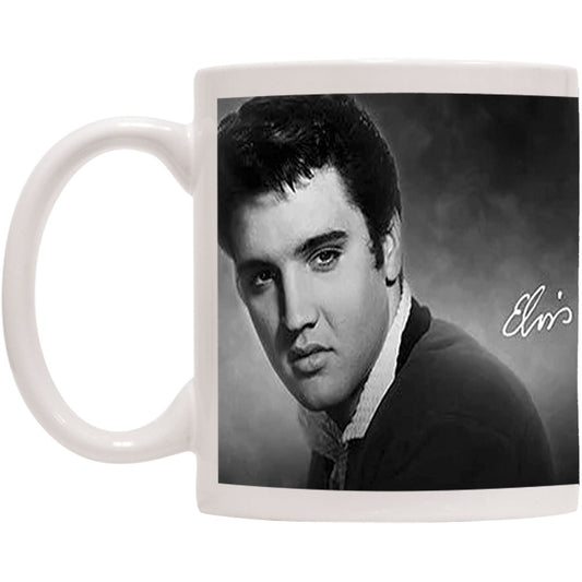 Elvis Presley The King Coffee Mug Front