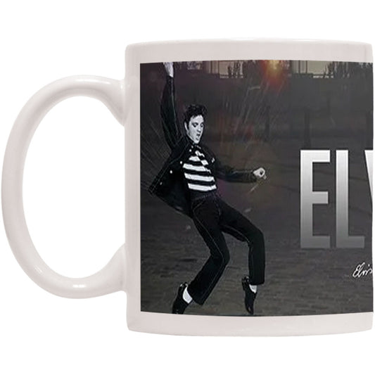 Elvis Presley Let's Rock Coffee Mug Front