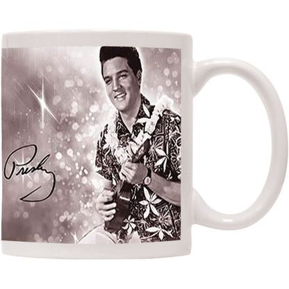 Elvis Presley Blue Hawaii Coffee Mug Back